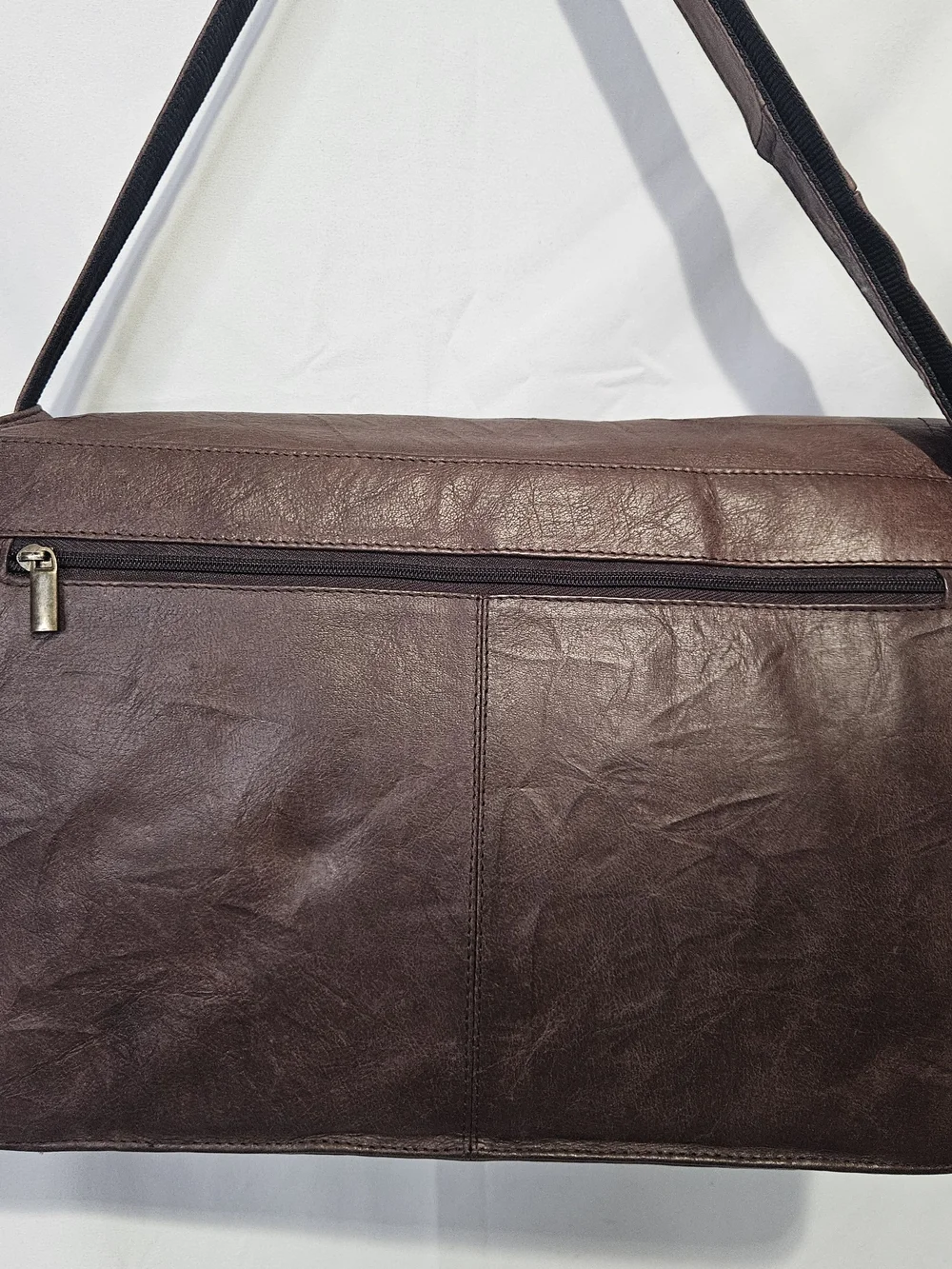 Wilsons Leather M. Julian 1990s Messenger Bag Mens Large Brown Crossbody Laptop